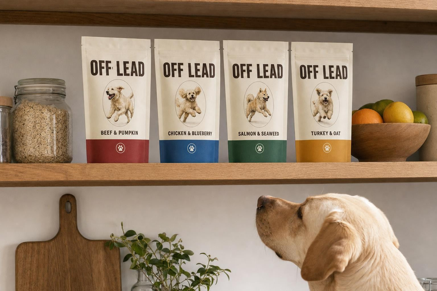 The shelf, stocked