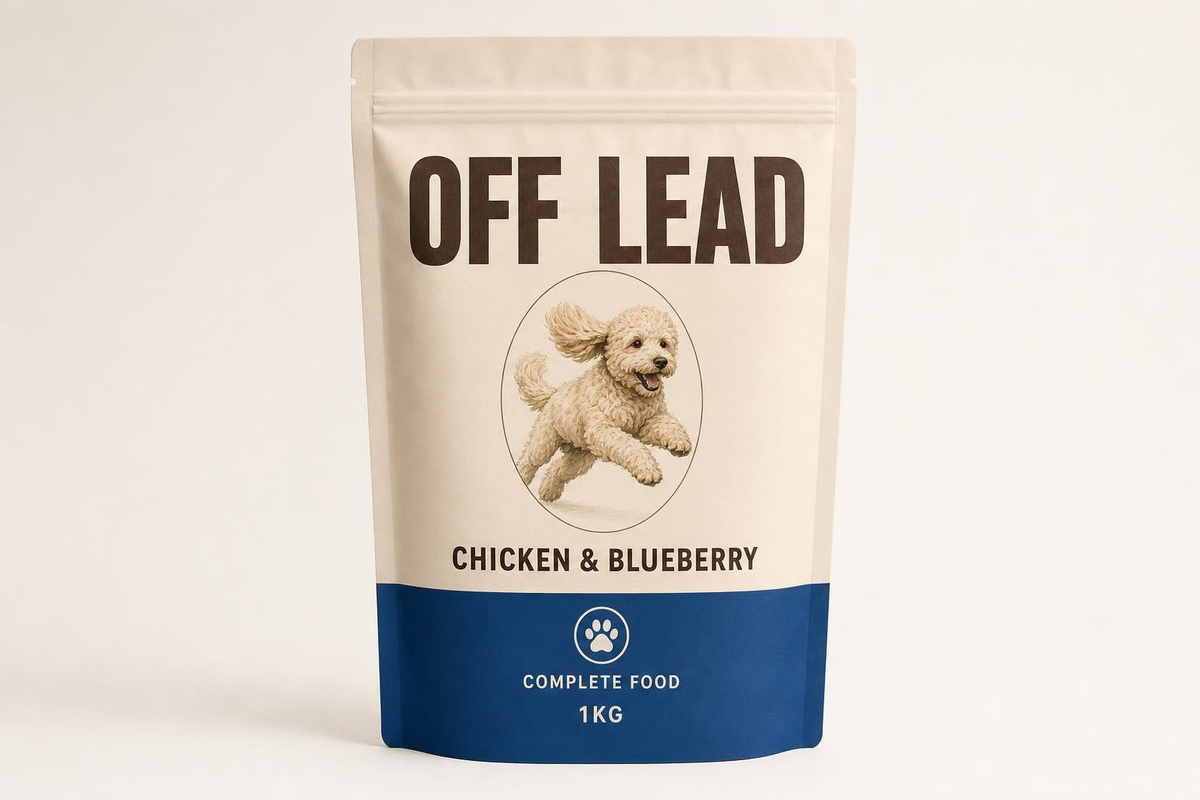 OFF LEAD Chicken & Blueberry, the new pack