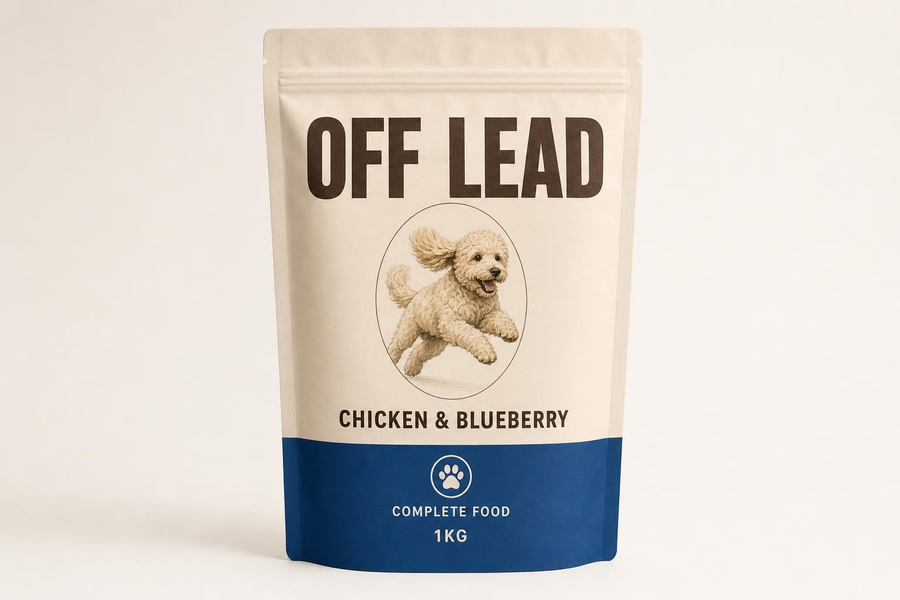 OFF LEAD Chicken & Blueberry, the new pack